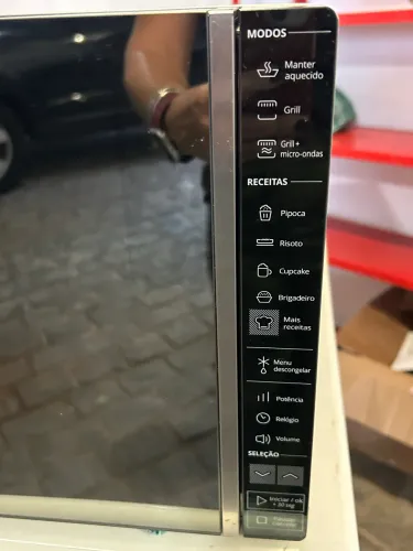 Micro ondas espelhado 32l Brastemp