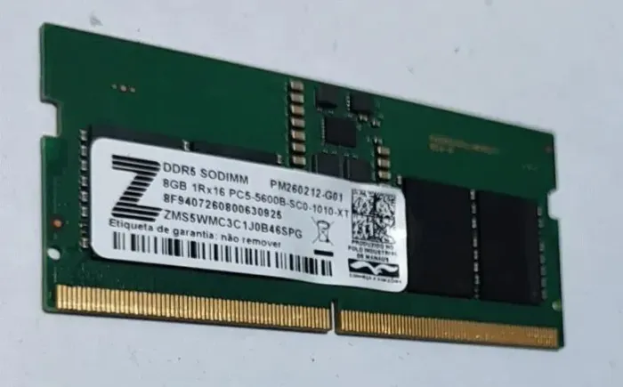 Memória Notebook 8GB DDR5 5600Mhz