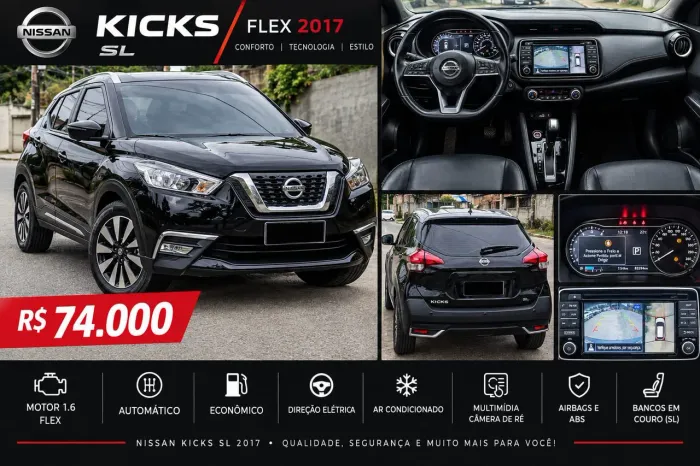Nissan Kicks SL 1.6 16V Flexstar 5P Aut. 2017