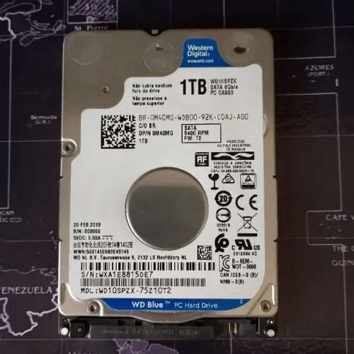 HD Sata 2,5 Western Digital 1TB Para Notebook