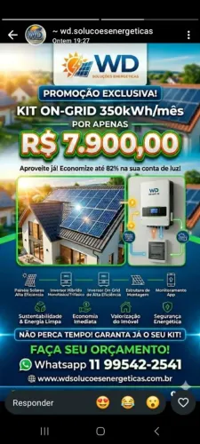 Kit energia Solar