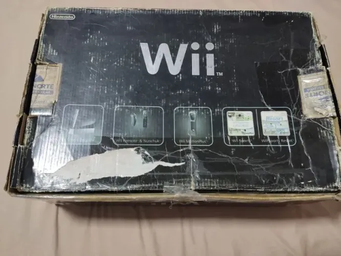 Nintendo Wii preto completo + 3 controles + acessórios + jogos