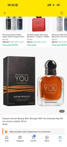 Perfume Armani intenso