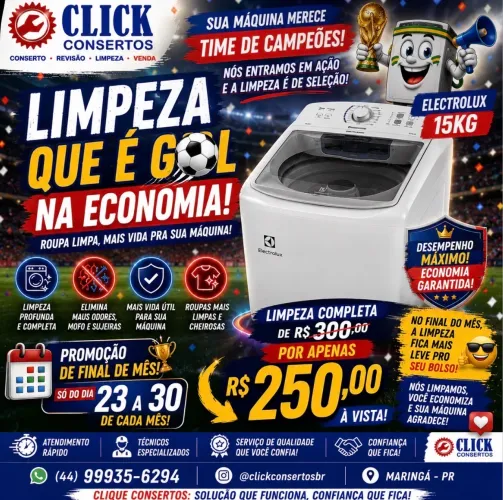 Limpeza de máquina