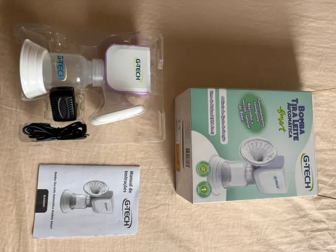 Bomba Tira-Leite Elétrica Automática Smart G-Tech (Usada Apenas 1 Vez / Estado de NOVA)