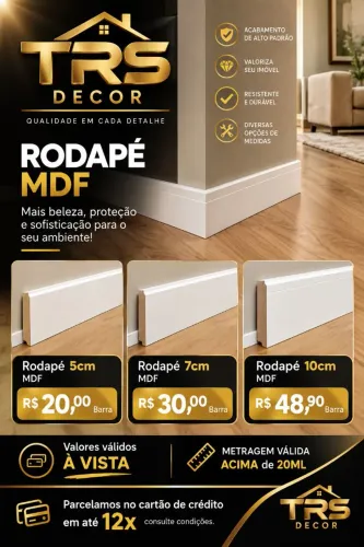 Rodapé MDF