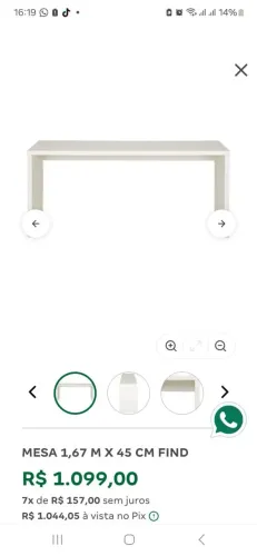 Mesa de estudo Tok Stok