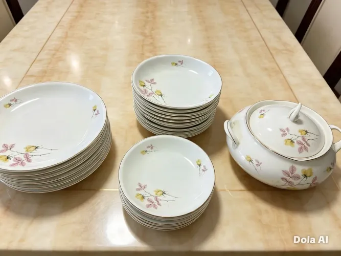 Jogo de jantar porcelana Real década de 50