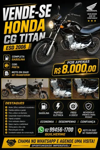 Honda cg Titan ESD 150 COMPLETA