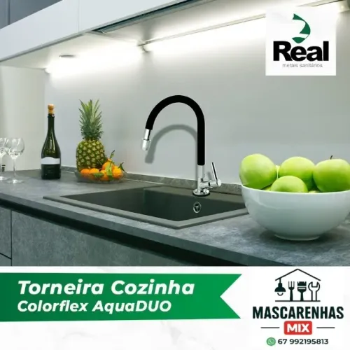 Torneira Cozinha Flexível Parede Gourmet Cod:033
