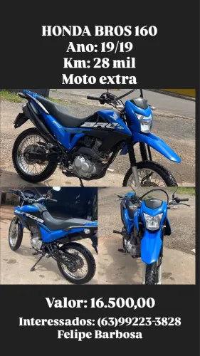 HONDA BROS 160 ,VALOR 16,000