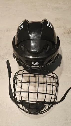 Capacete hockey 313 grande com grade