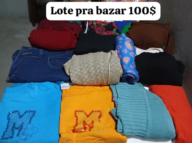 Lote de roupas pra bazar