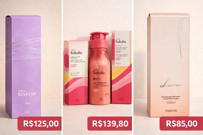 COMBO PRODUTOS NATURA - NOVOS E LACRADOS! ABAIXO DO PREÇO DE CATÁLOGO