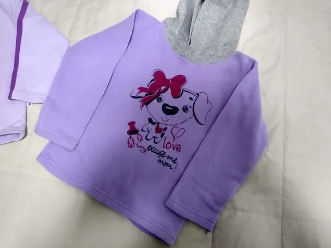 Blusa moleton peluciada tamanho 2 anos