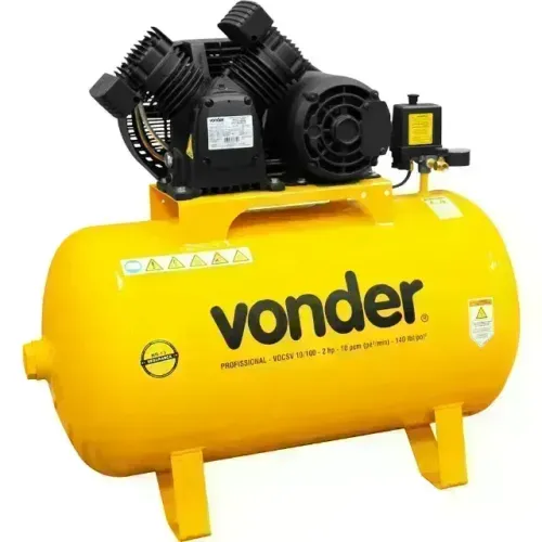 Compressor de ar Vdcsv 10/100, monofásico, 127 V ~/220 V~, Vonder