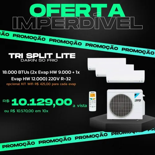 Ar condicionado bi split e tri aplit ar daikin