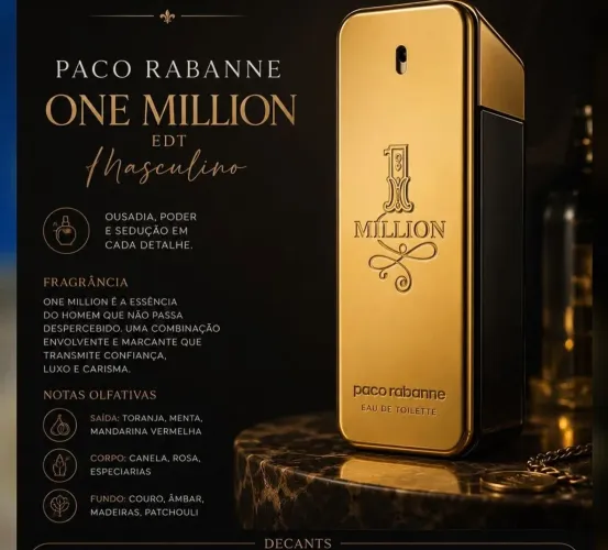 Perfume 1 Million toilette 200 ml lacrado