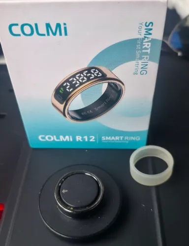 Smartring Colmi R12 - anel de monitoramento fitness e saúde, preto