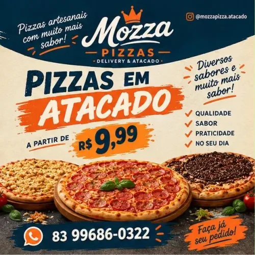 Atacado de Pizzas direto de fábrica a partir de 9,99 R$