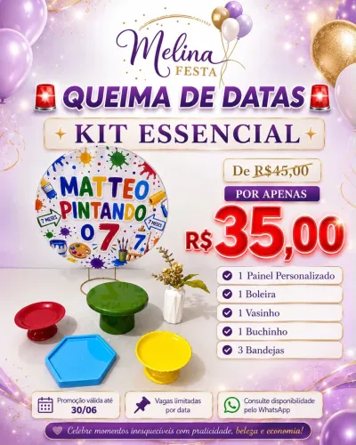 Minha festa na mesa pegue e monte
