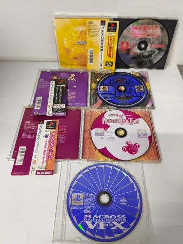 Lote 4 Jogos PS1 Japonês Originais com OBI / Spines