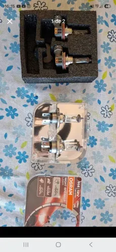 2 Lâmpadas de farol halogena + 2 Lâmpadas de milha ( Toyota Etios e Honda Fit).