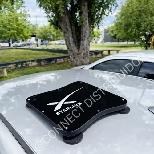 Case Starlink Mini Veicular | 4 Super Ímãs 66mm | Pronta Entrega