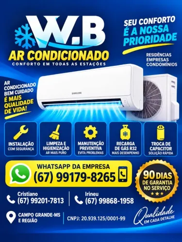 Manutenção e Instalação de Ar Condicionado em Campo Grande MS.