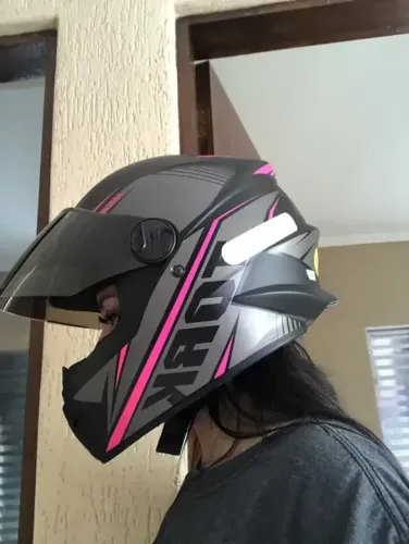 Capacete ProTork v8 Rosa - Tamanho 58 - Novo