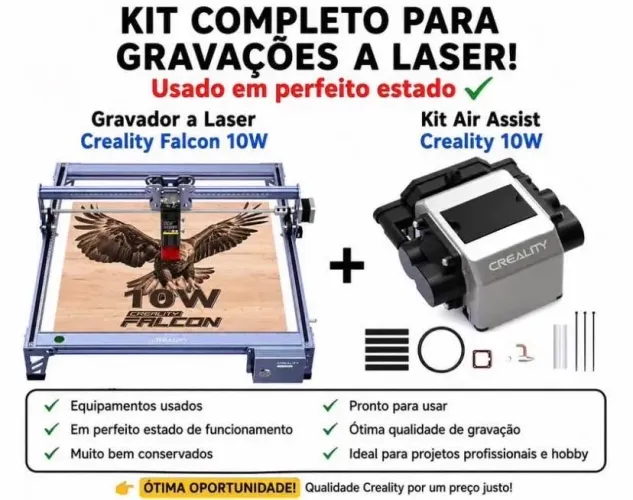 Máquina de gravação e corte a laser Creality Falcon 10W