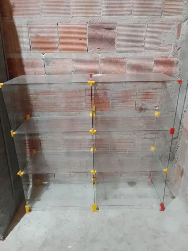 Platileira de vidro