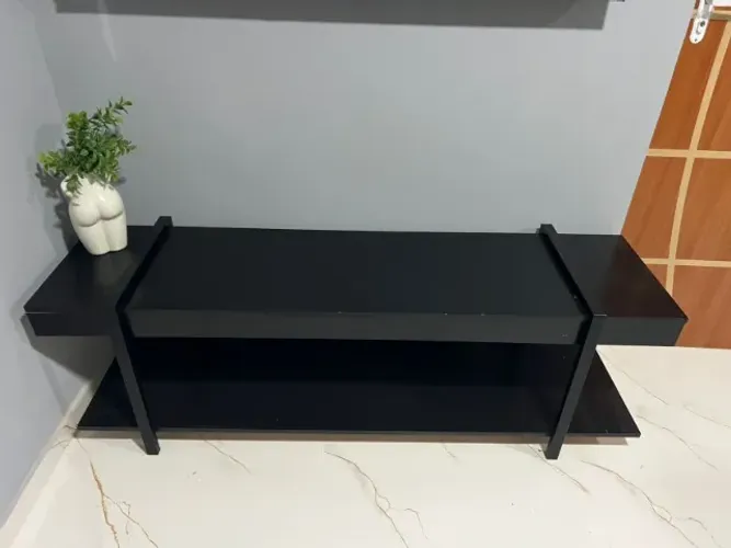 Rack Industrial Preto 1,50m | Moderno e Funcional