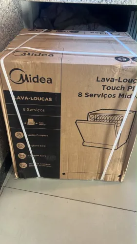 Lava Louças 8 Serviços Preta Touch Plus Midea Preto