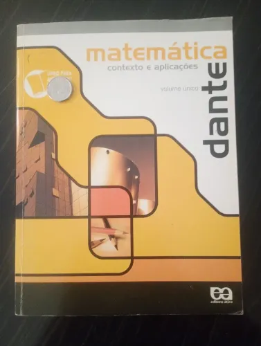 Matemática Contexto e Aplicações - Volume Único 623 páginas - Editora Ática 