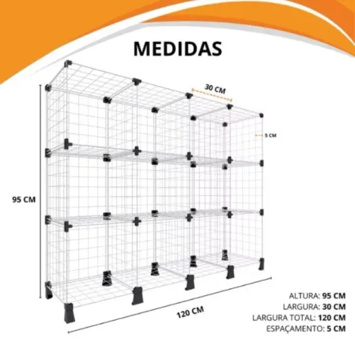 Estante de aço