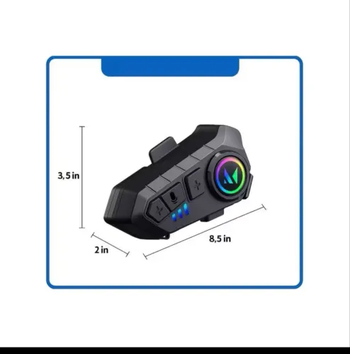Motocicleta Sem Fio Bluetooth 5.3 Fone de Ouvido Capacete Kit de Chamadas Mãos Livres