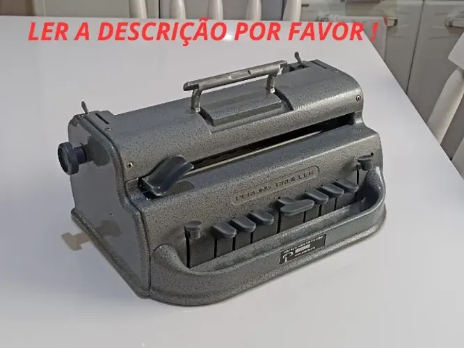 MÁQUINA DE ESCREVER PERKINS BRAILLER PARA DEFICIENTES VISUAIS ( LER A DESCRIÇÃO POR FAVOR 