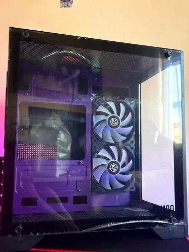 Gabinete Mancer Cv100 Purple Edition C/ 3 fans Novo na Caixa