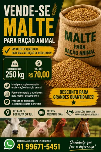 MALTE PARA RAÇÃO ANIMAL