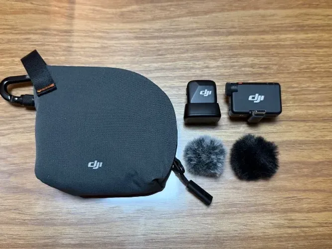 Microfone DJI Mic Mini Original + Receptor e Acessórios