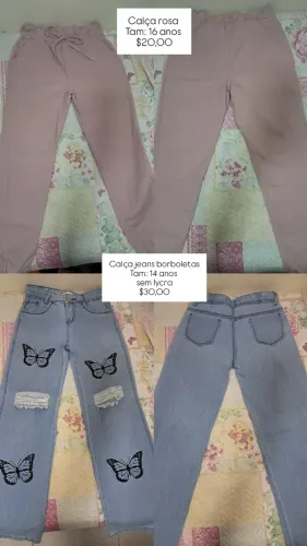 Roupas seminovas juvenil 