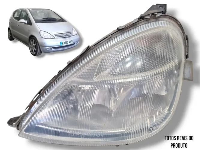 Farol Mercedes Classe A160 1999 A 2004 Detalhe Esquerdo/motorista