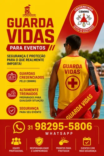Guarda-Vidas para Festas, Clubes e Eventos | Chame no WhatsApp