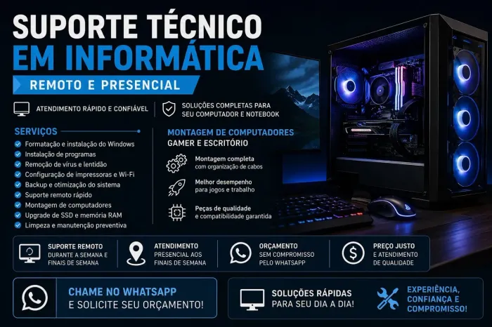 Suporte Técnico em Informática | Remoto e Presencial