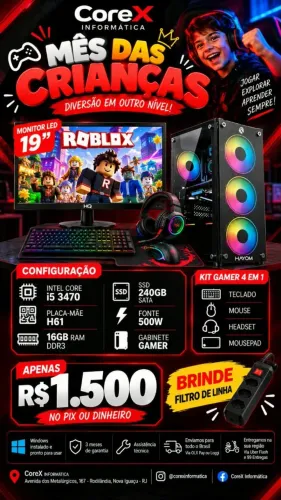 Pc Gamer Completo I5 3470