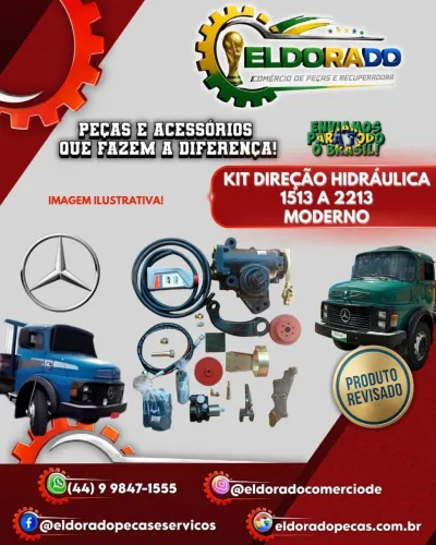 KIT DIREÇÃO HIDRÁULICA 1513 A 2213 MODERNO