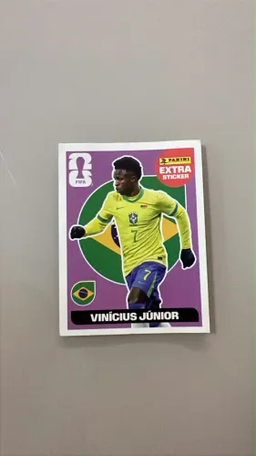 VINICIUS JÚNIOR LEGEND EXTRA STICKER ROXA COPA DO MUNDO 2026