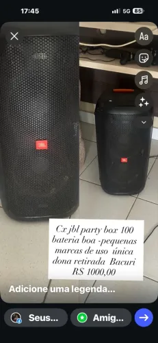 Caixa de som jbl