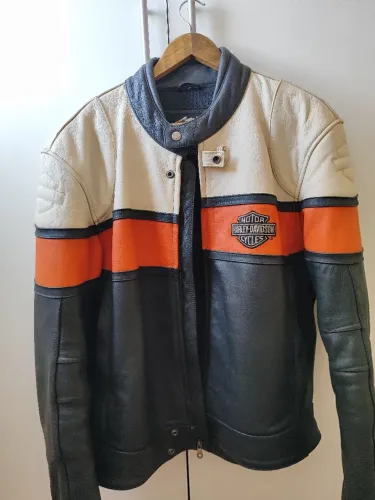 Casaco de couro legítimo Harley Davidson 